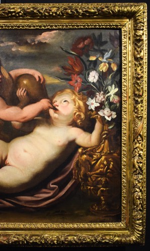 Paintings & Drawings  - Bacchus as a Child, workshop of Domenico Piola (1627 –1703)